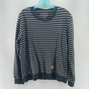 andew gens chic casual stripes sweater size medium